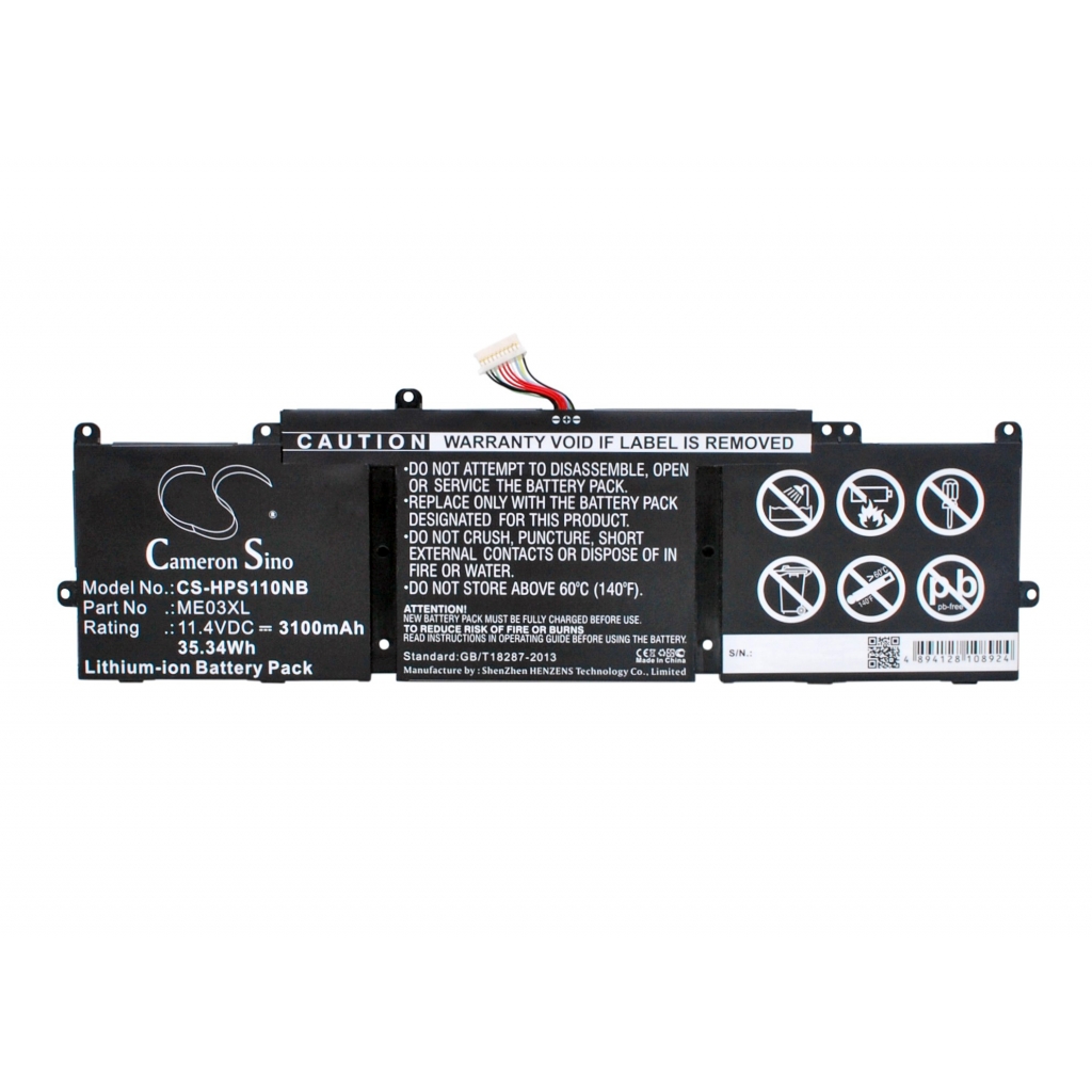 Batterier Ersätter Stream 11-D020TU-L1M44PA