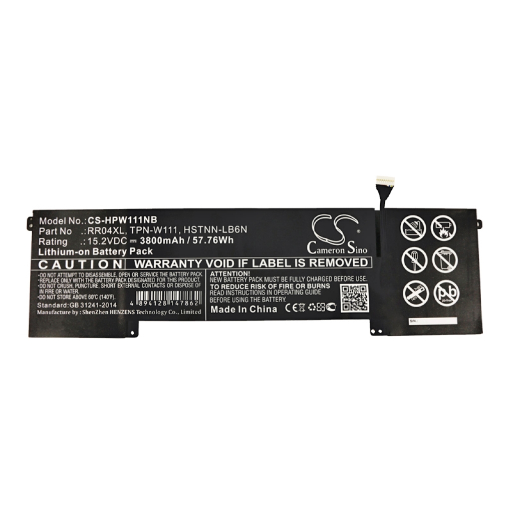 Batterier Ersätter OMEN 15-5051NA-K2V90EA