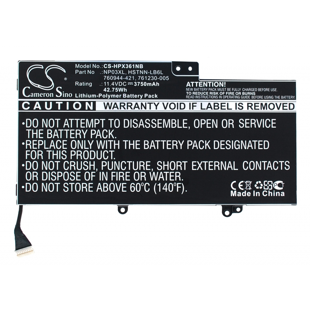 Batterier Ersätter Pavilion X360 13-A186NO