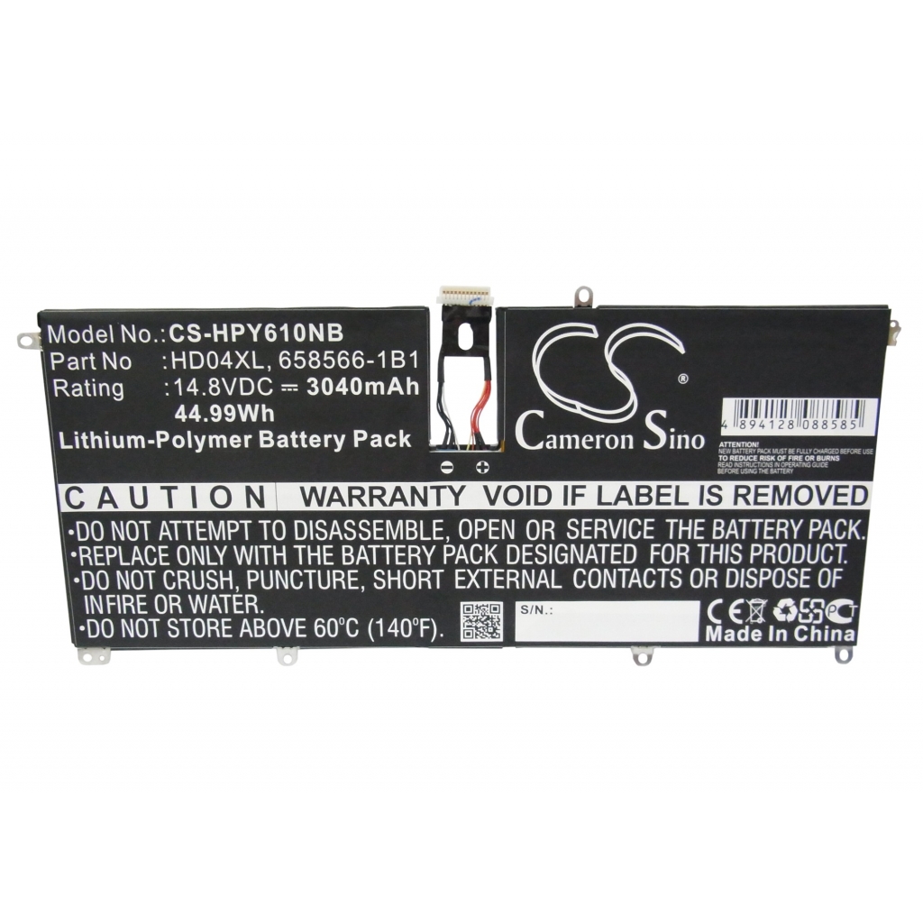 Batterier Ersätter Envy Spectre XT 13-2310et