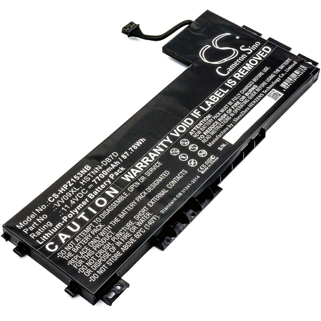 Batterier Ersätter ZBook 15 G3(Y3Z09ES)