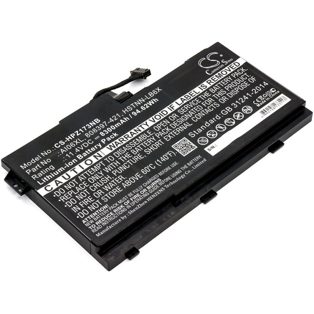 Batterier Ersätter ZBook 17 G3 V1Q08UT