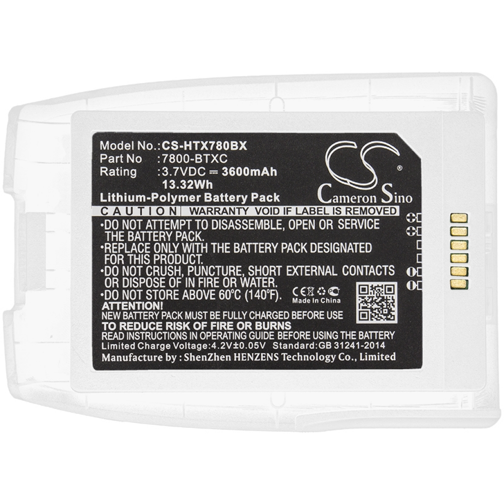 Batterier för skanner Honeywell CS-HTX780BX