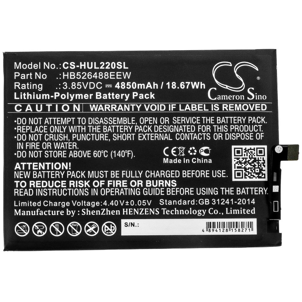 Batterier Ersätter HB526488EEW
