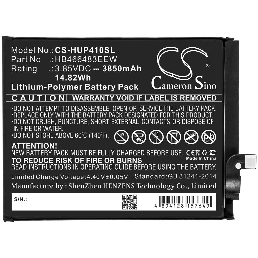 Batterier till mobiltelefoner Honor CS-HUP410SL