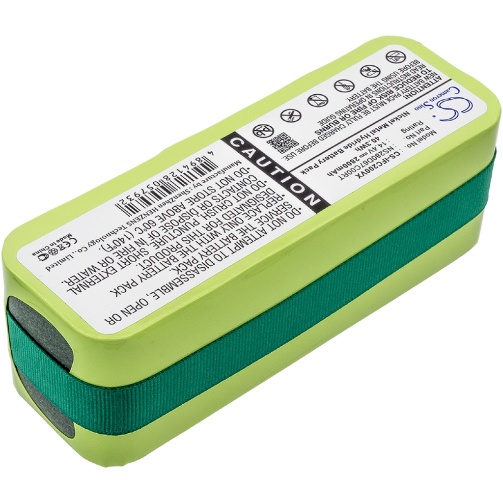 Batterier Ersätter CleanMate QQ-2 White