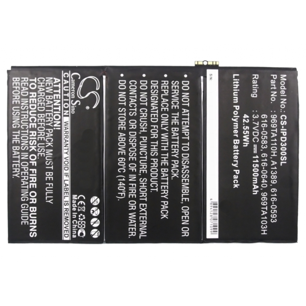 Batterier Ersätter MD520LL/A