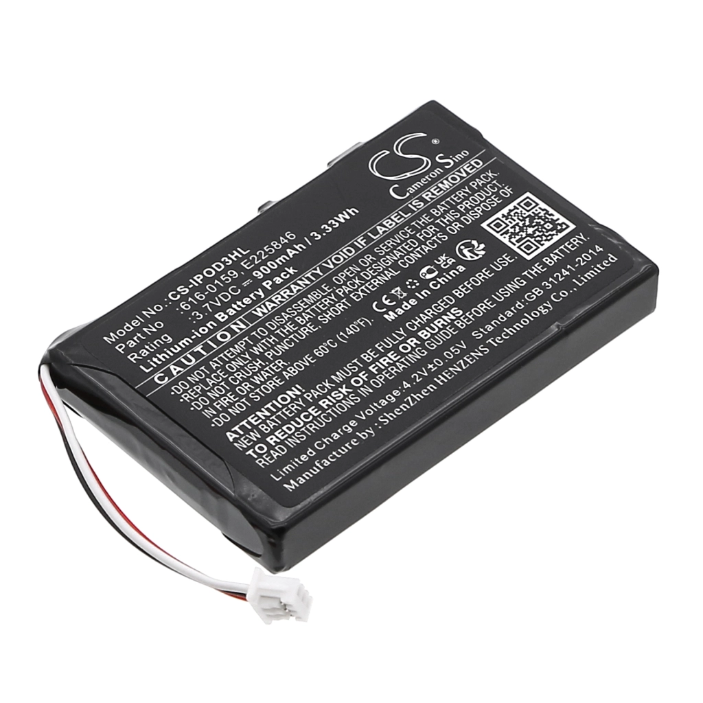 Batterier till MP3-spelare Apple CS-IPOD3HL