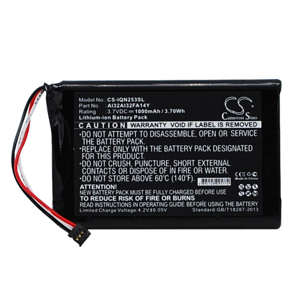 Batterier Ersätter Nuvi 2599LMT 5-inch
