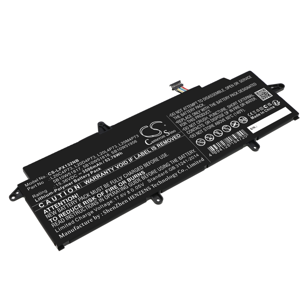 Batterier Ersätter ThinkPad X13 Gen 2(Intel)-20WK00ADED