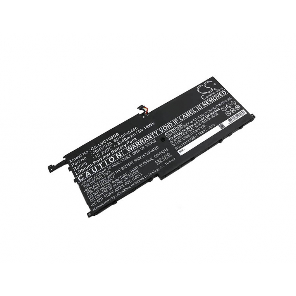 Batterier Ersätter ThinkPad X1 Yoga 20FRS3WC0D