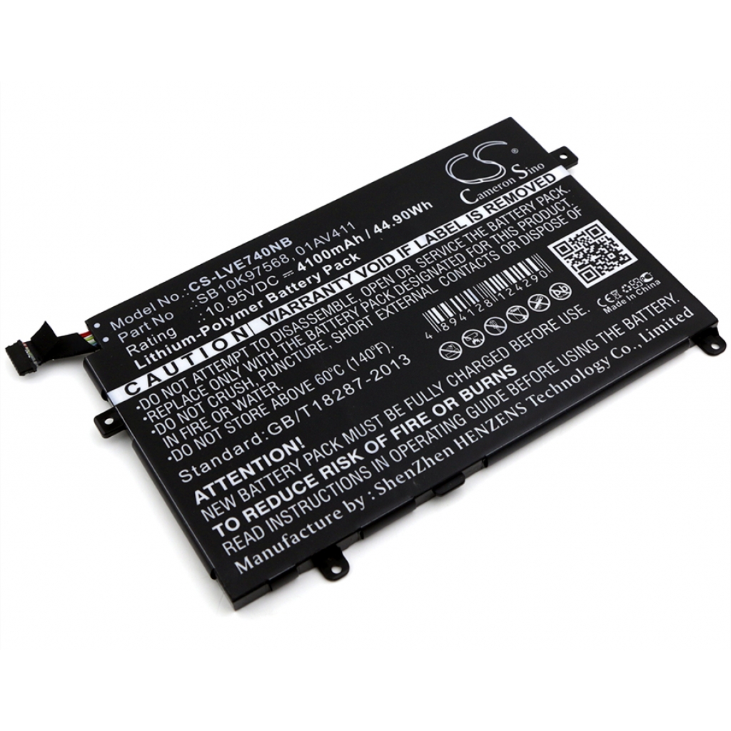 Batterier Ersätter ThinkPad E470 (20H1001RCD)