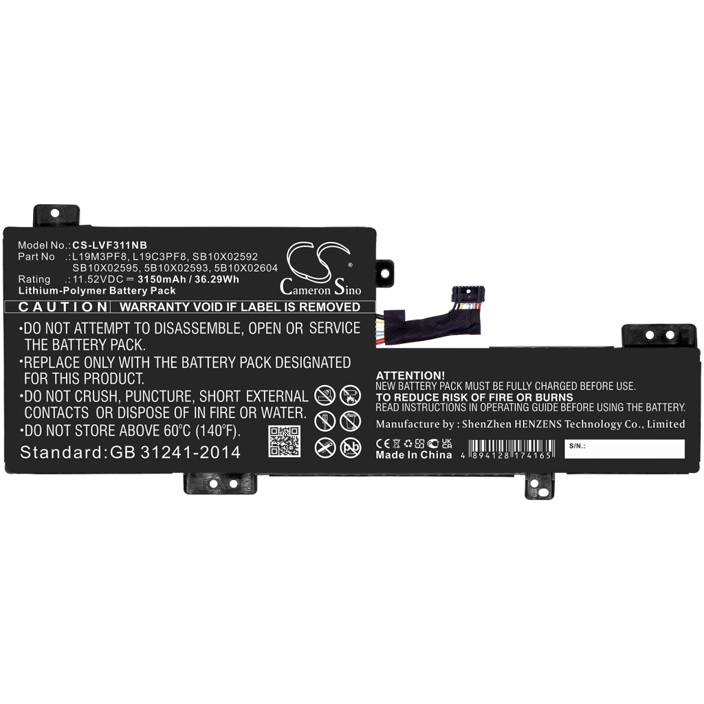 Batterier Ersätter IdeaPad Flex 3-11ADA05(82G40018GE)