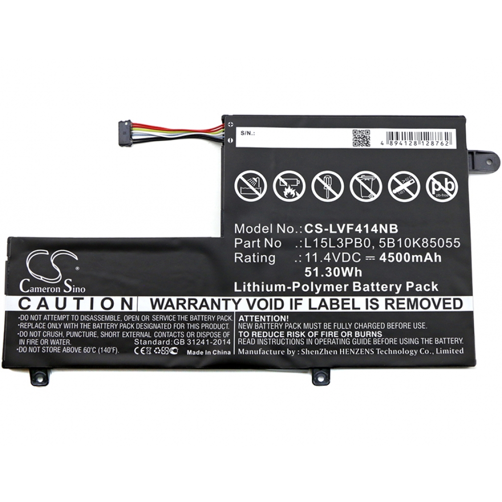 Batterier Ersätter IdeaPad 330S-15IKB(81F500C5GE)