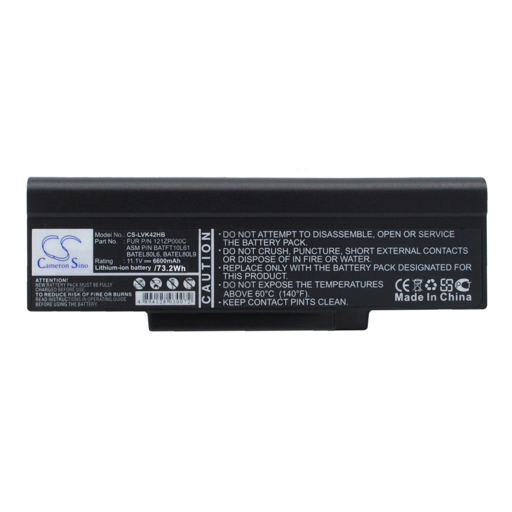 Batterier till bärbara datorer Seanix CS-LVK42NB