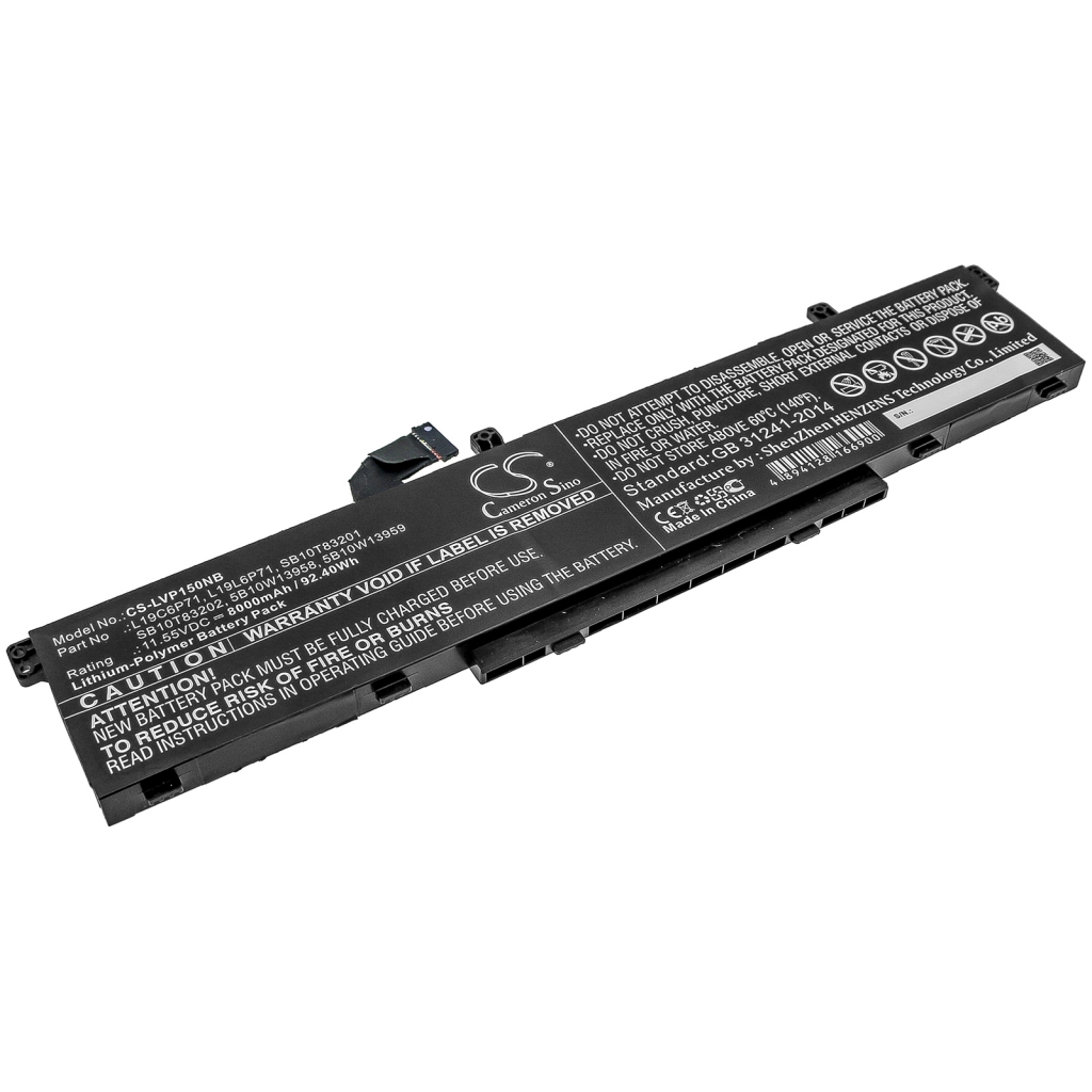 Batterier Ersätter ThinkPad P15 Gen 1 20ST004HUS