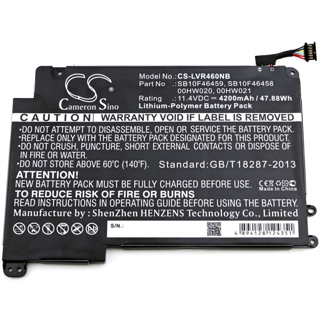 Batterier Ersätter ThinkPad P40 Yoga(20GQ)