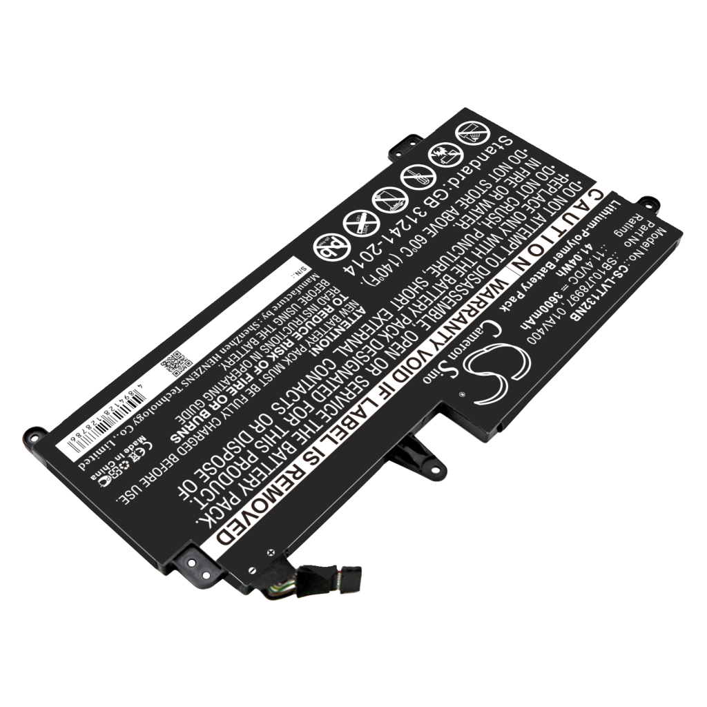 Batterier Ersätter ThinkPad S2 2018(20L1A002CD)