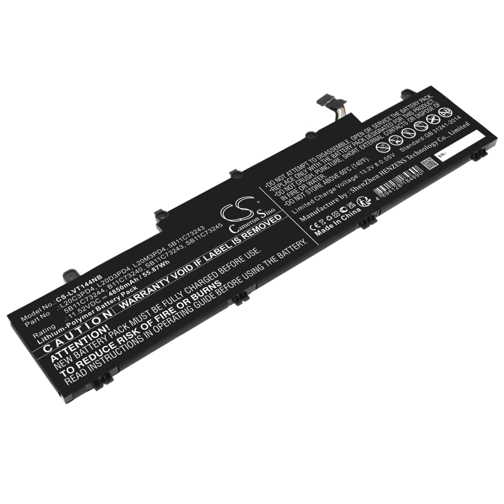 Batterier Ersätter ThinkPad E14 Gen 3(AMD)20Y70040UE