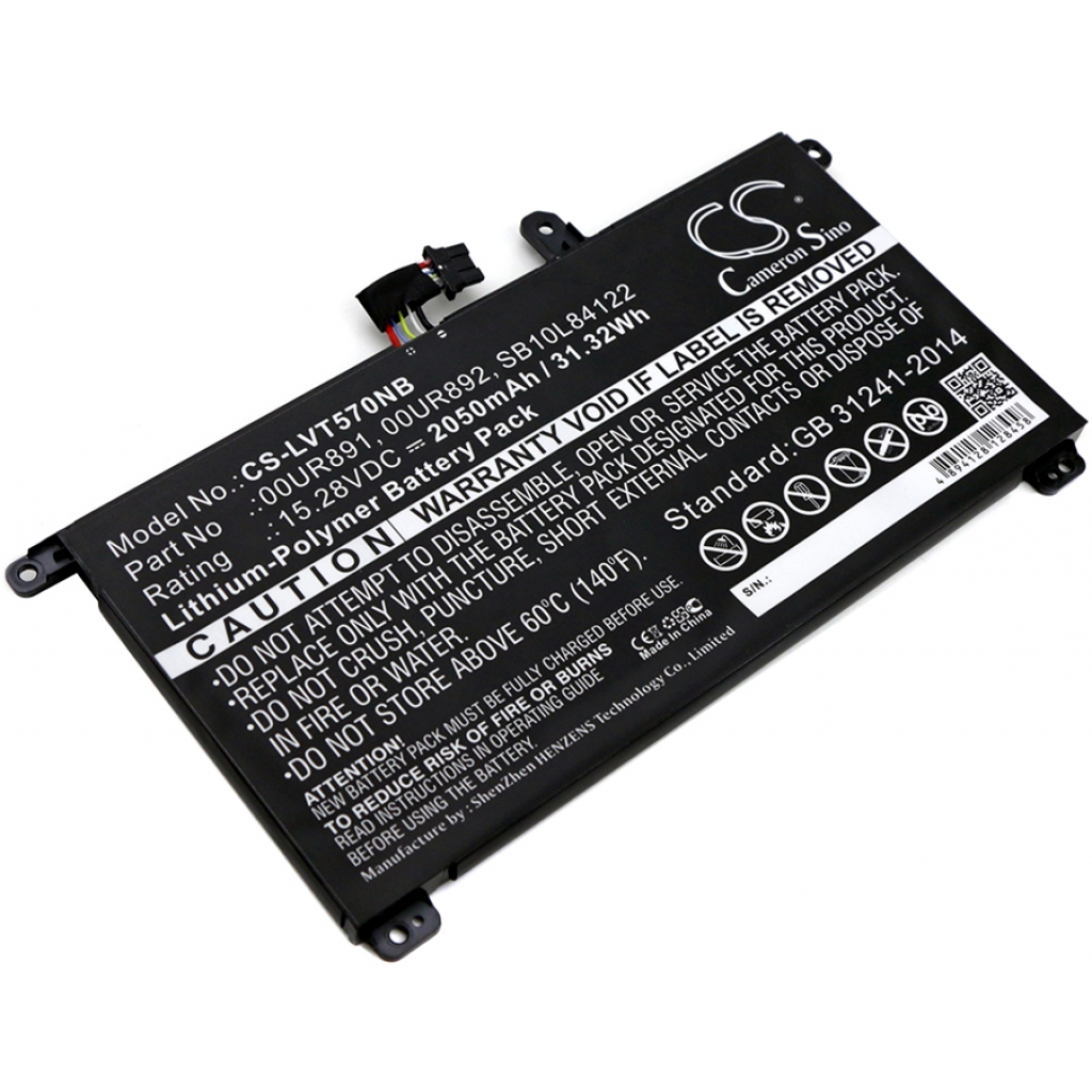 Batterier Ersätter ThinkPad T580(20L9A00RCD)