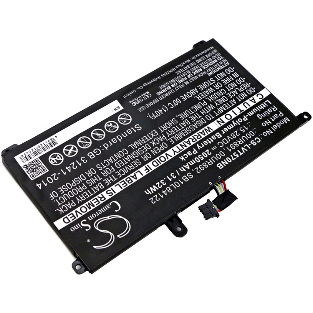 Batterier Ersätter ThinkPad P51s(20HBA00KCD)