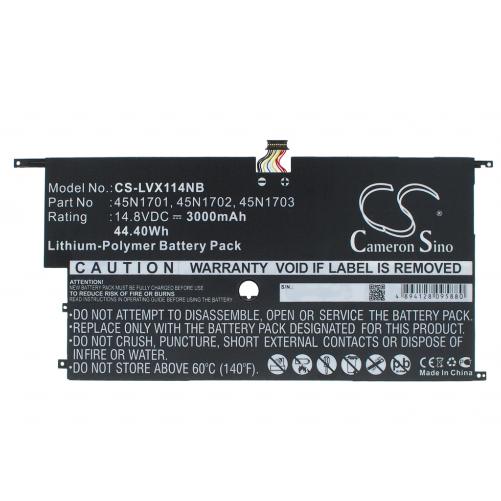 Batterier Ersätter ThinkPad X1 Carbon(20A7-70005AU)