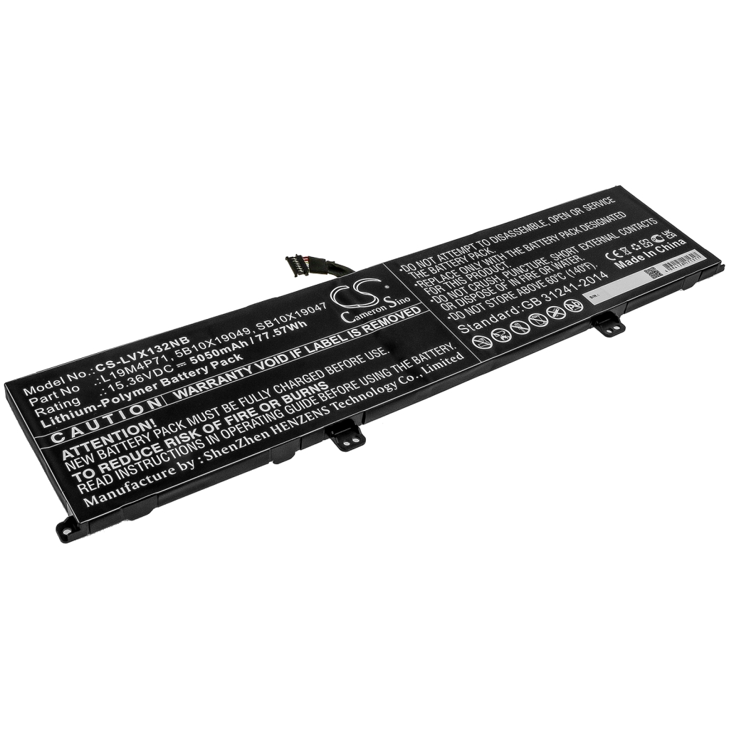 Batterier Ersätter ThinkPad X1 Extreme Gen3-20TLS0UV00