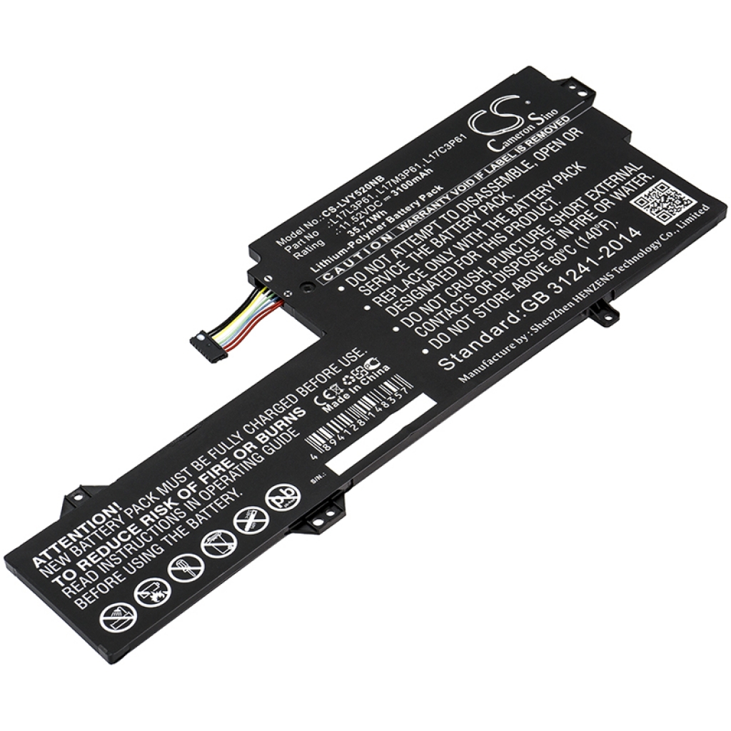 Batterier Ersätter IdeaPad 320S-13IKB(81AK0038GE)