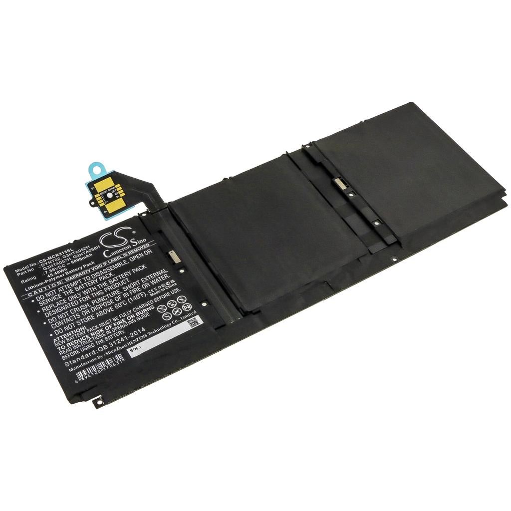 Batterier Ersätter Surface Book 3 13 Core i5-1035G7