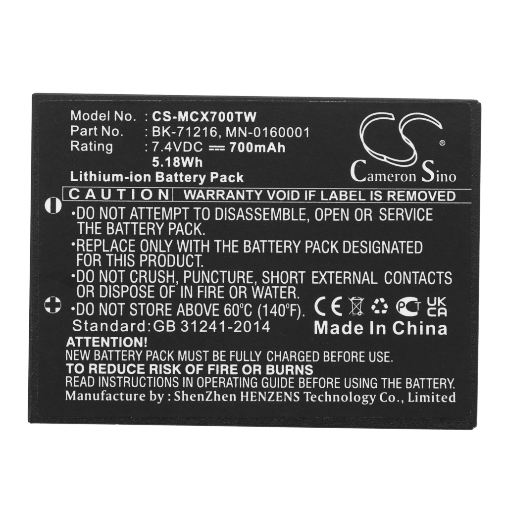 Batterier Ersätter CXR 800