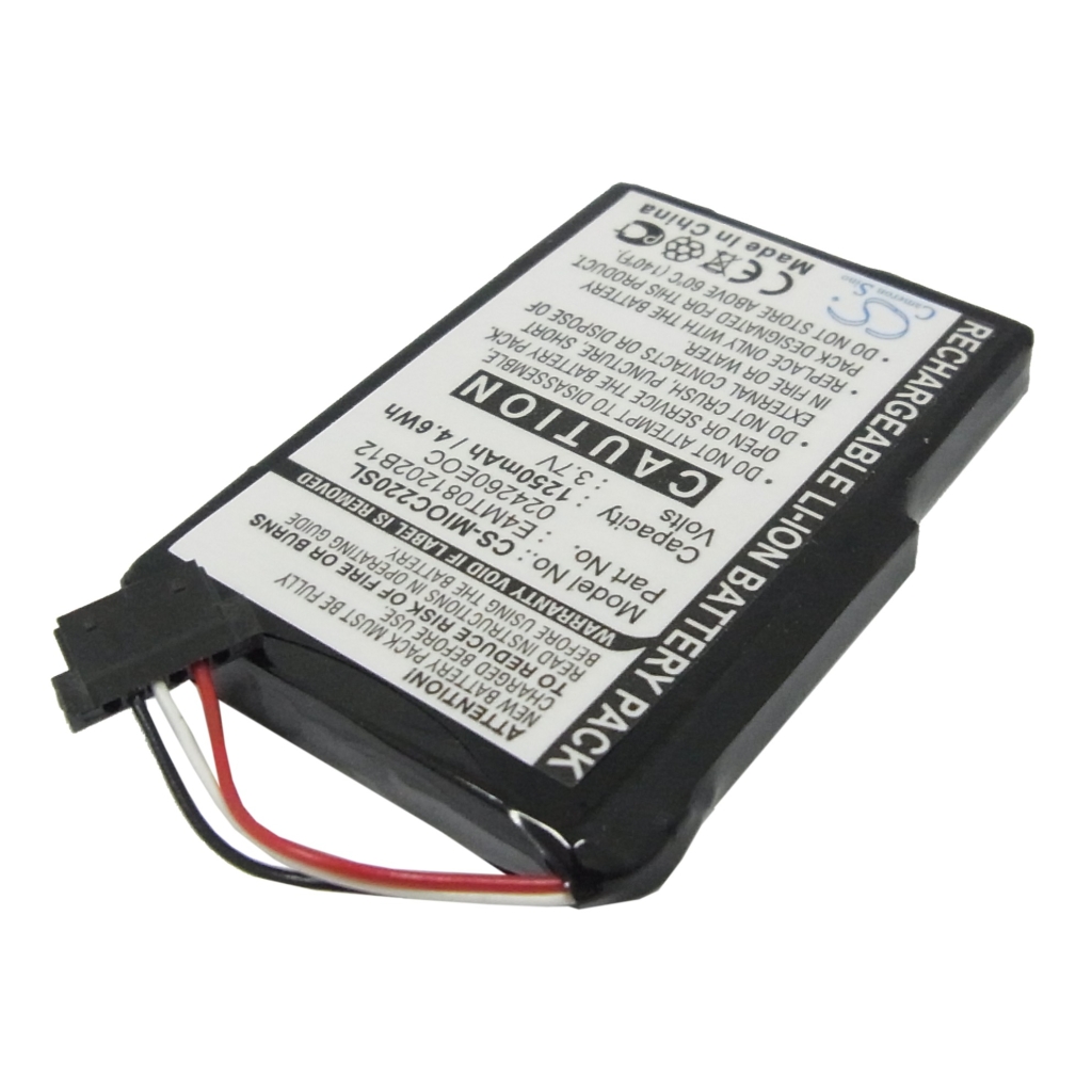 Batterier Ersätter Mio C220