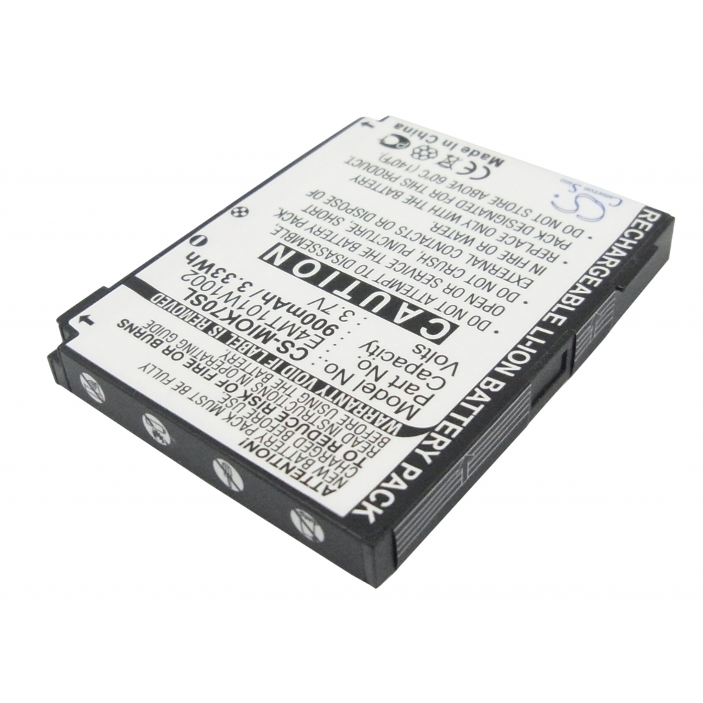 Batterier till mobiltelefoner Mitac CS-MIOK70SL