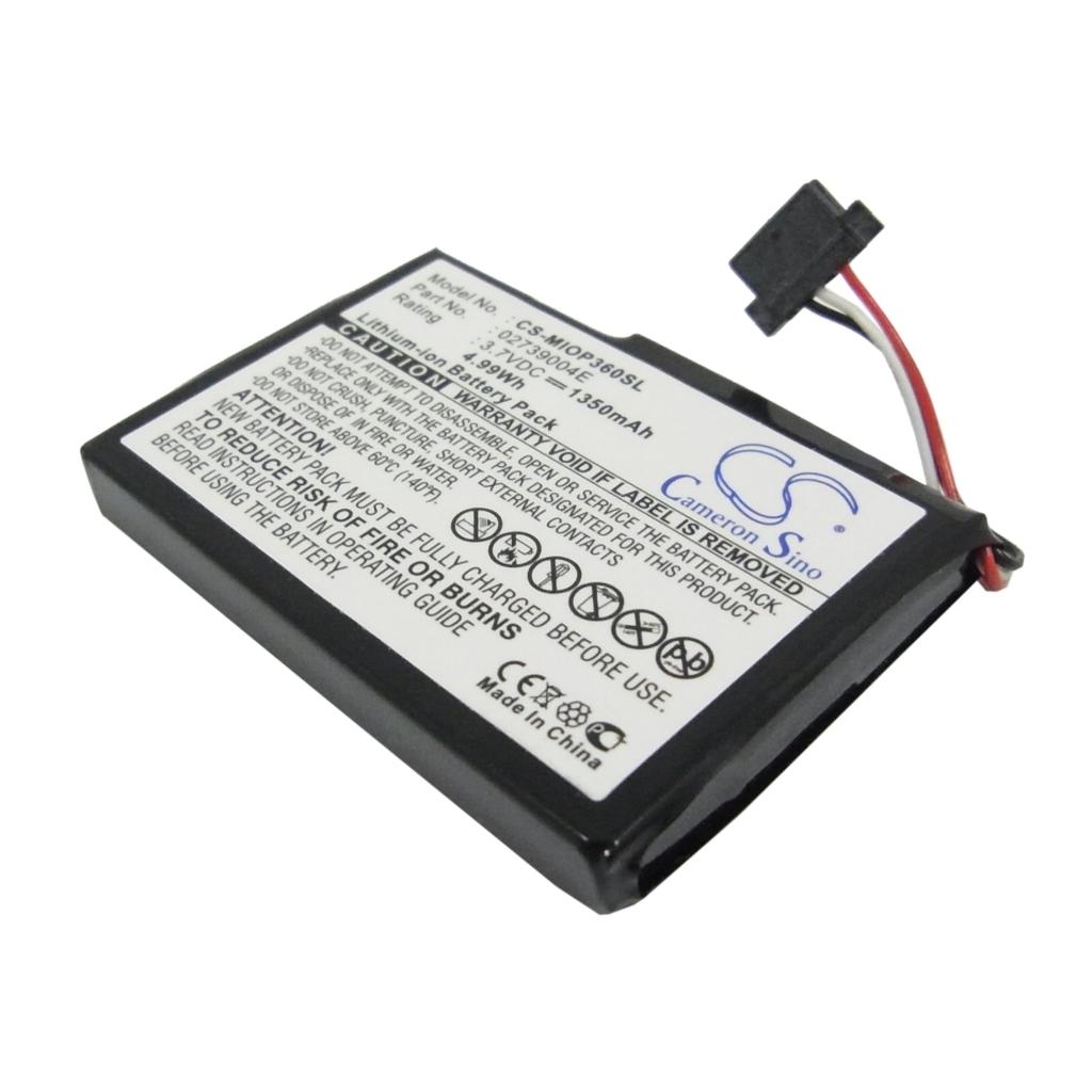Batterier för navigering (GPS) Lenco CS-MIOP360SL