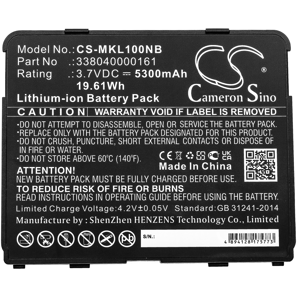 Batterier Ersätter MioWork L1040