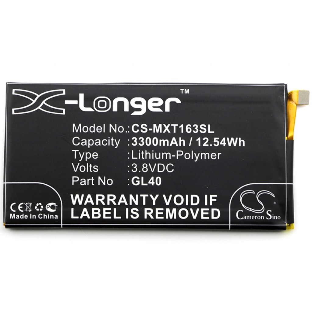 Batterier Ersätter XT1635-02