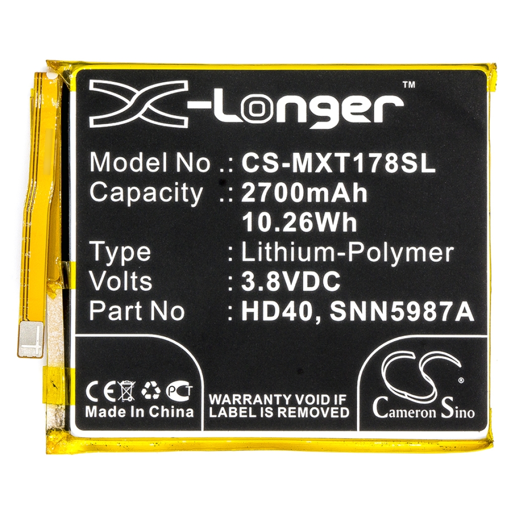 Batterier Ersätter SNN5987A