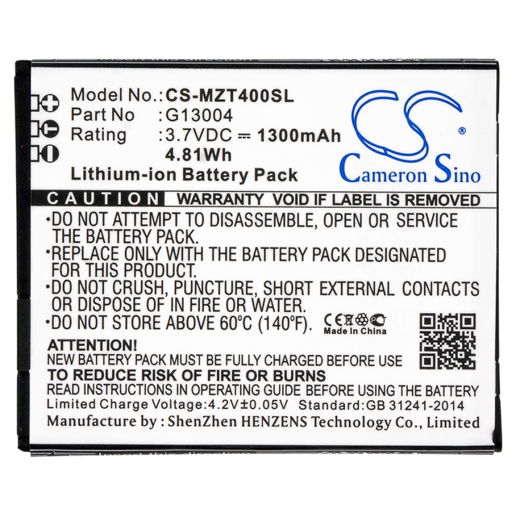 Batterier Ersätter G13004