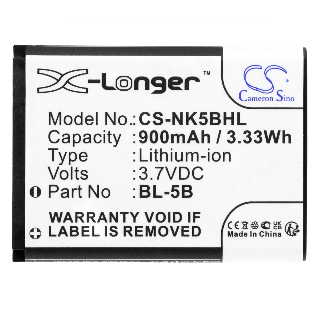 Alcatel Nokia Vodafone Batterier för navigering (GPS) BLU ... CS-NK5BHL
