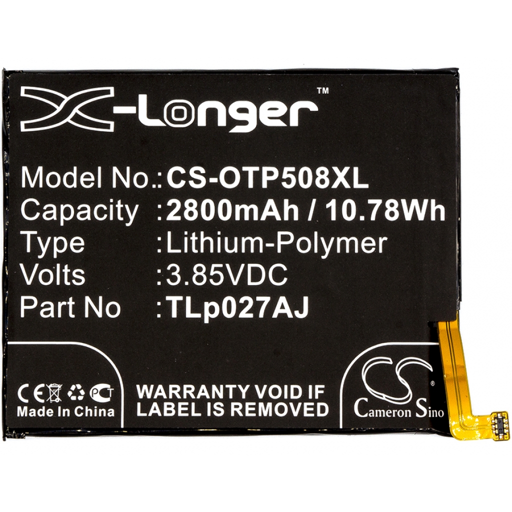Batterier Ersätter OT-5085Y