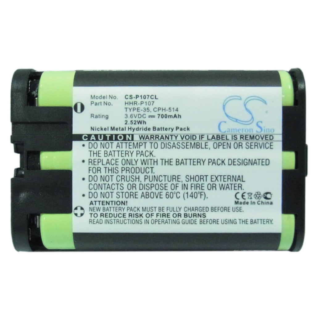 Batterier Ersätter KX-TG6071