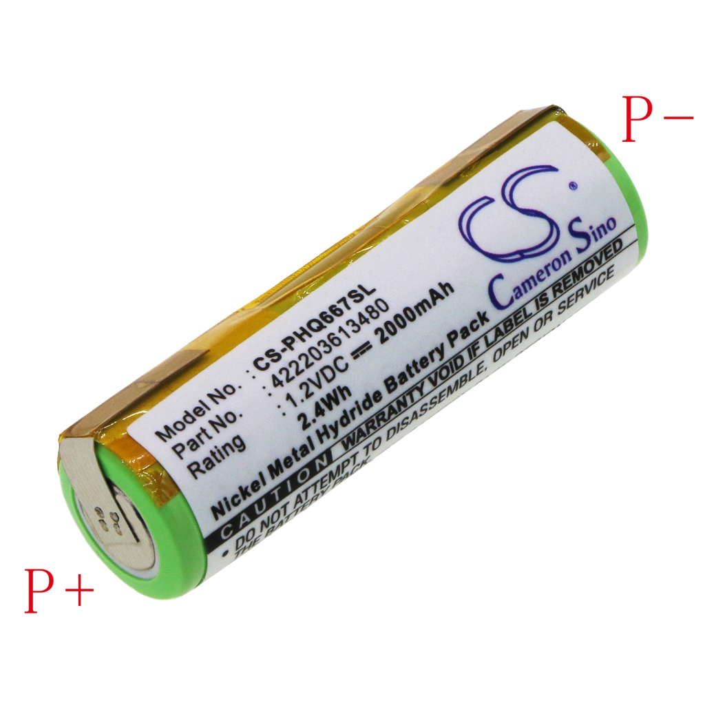 Batterier för medicintekniska produkter Norelco CS-PHQ667SL