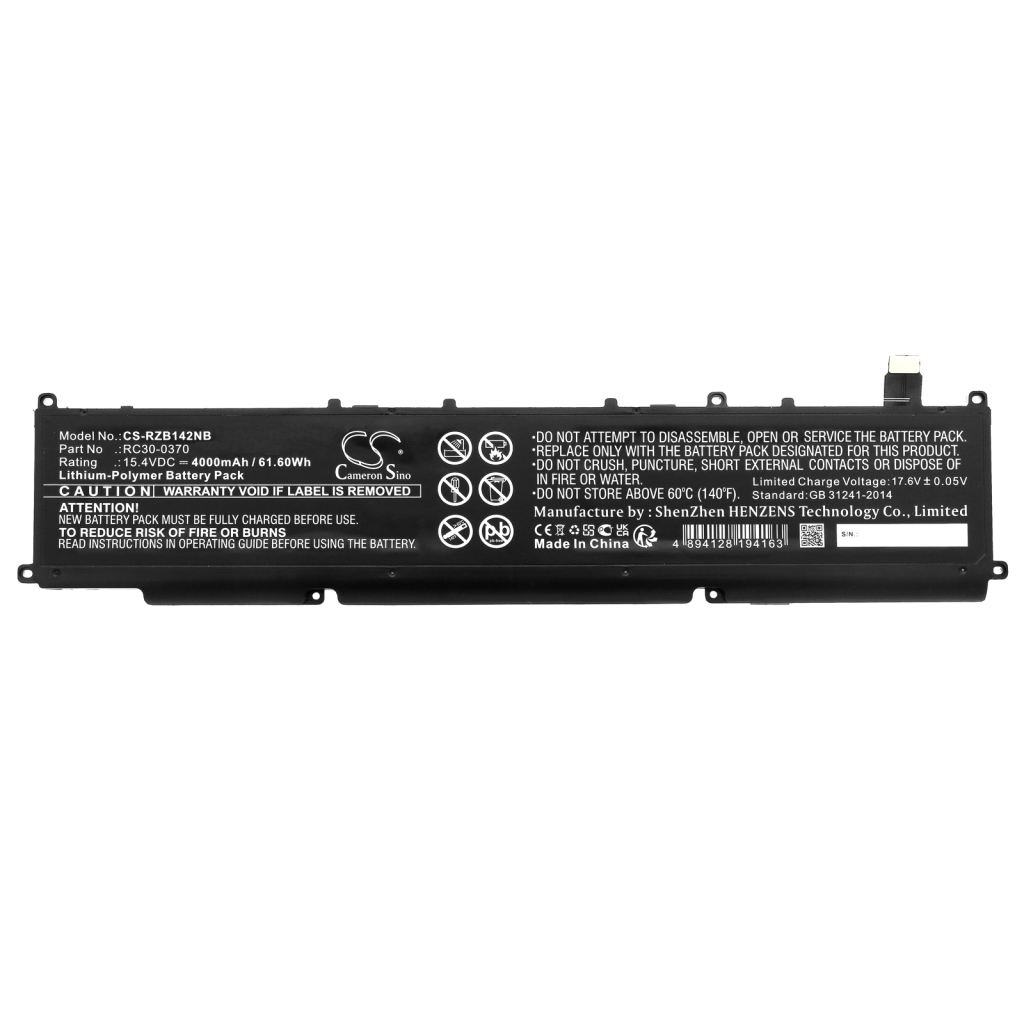 Batterier Ersätter RZ09-0427