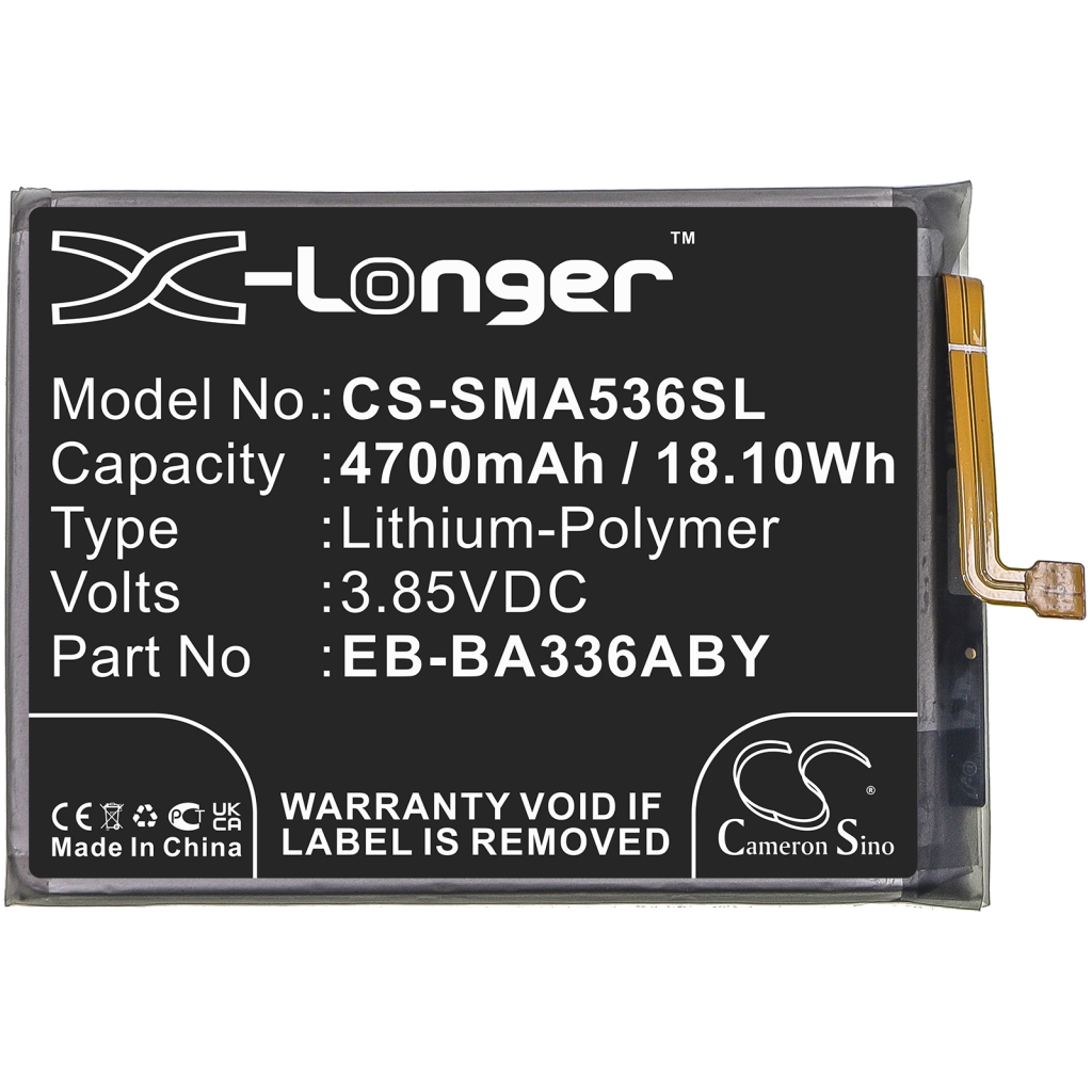 Batterier Ersätter SM-A536E/DS