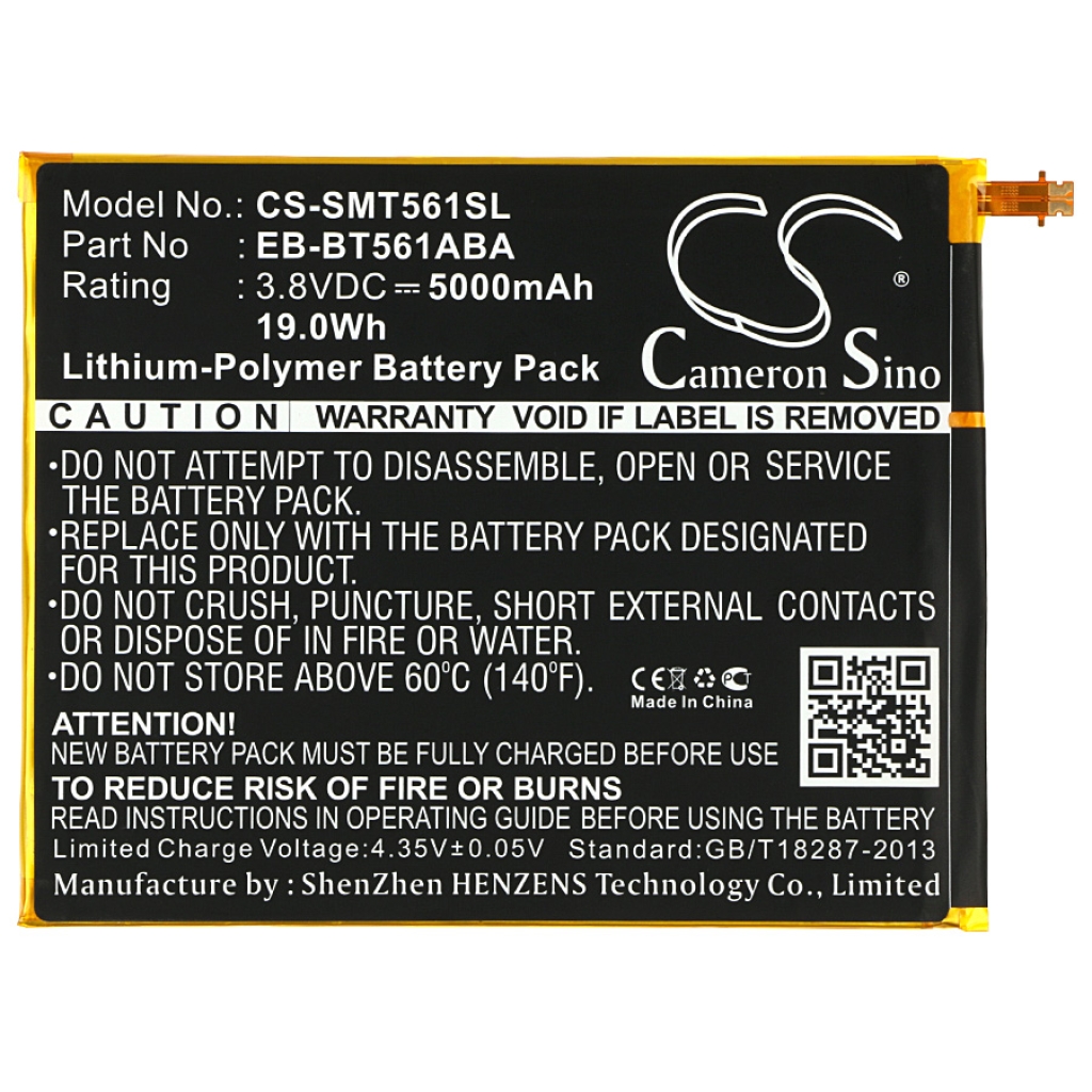 Batterier Ersätter SM-T560