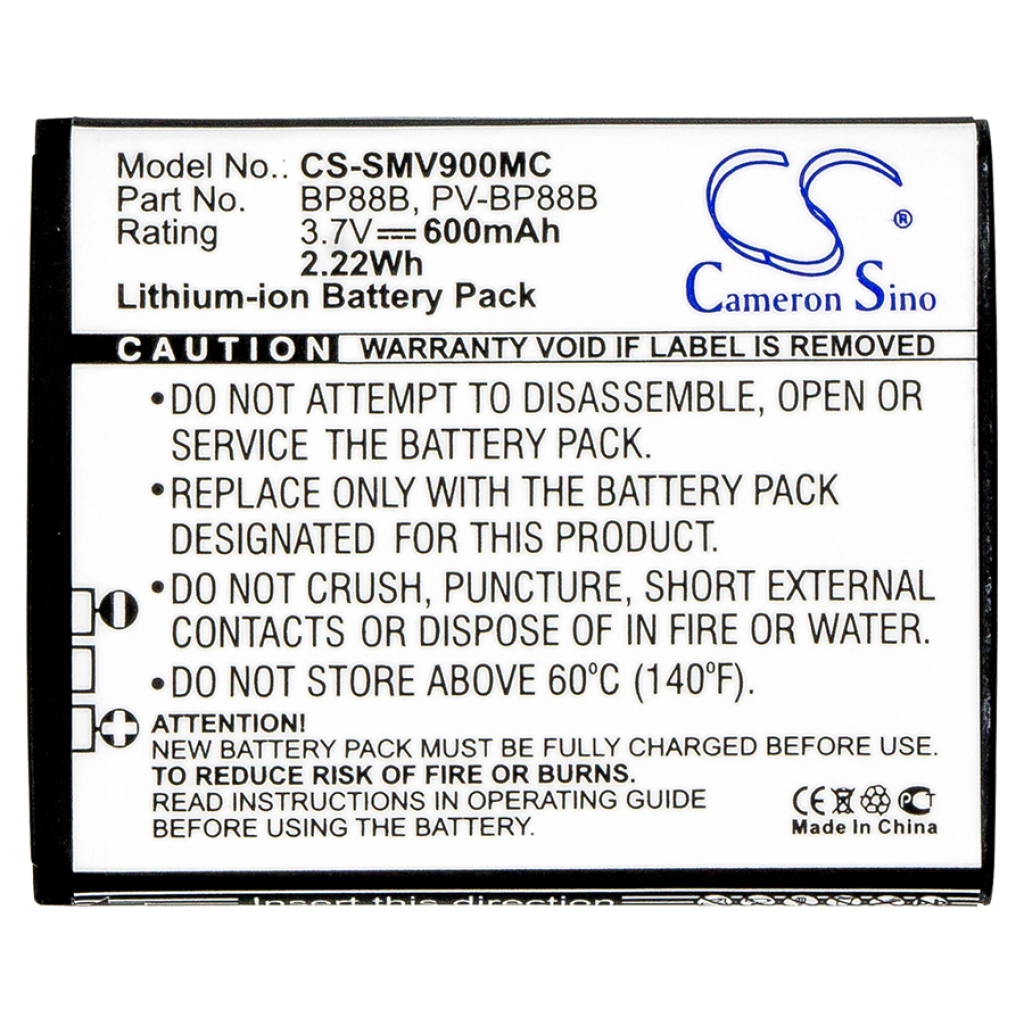Camera Battery Samsung CS-SMV900MC