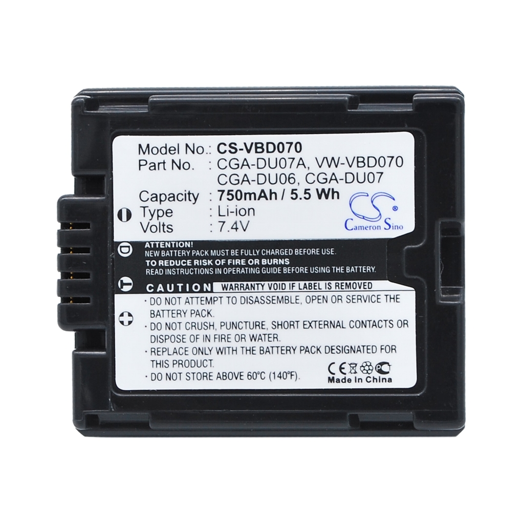 Batterier Ersätter CGA-DU06S