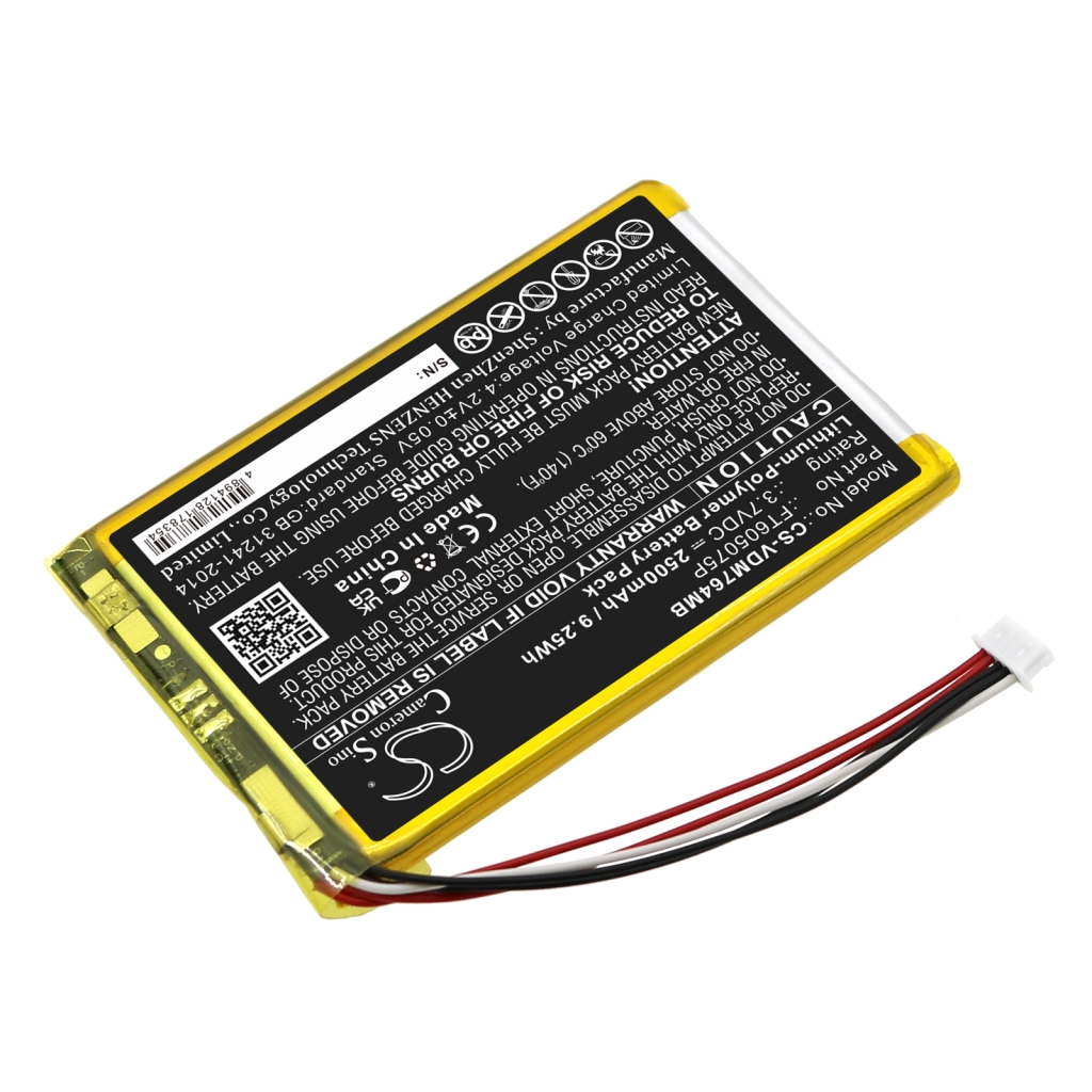 Batterier Ersätter FT605075P