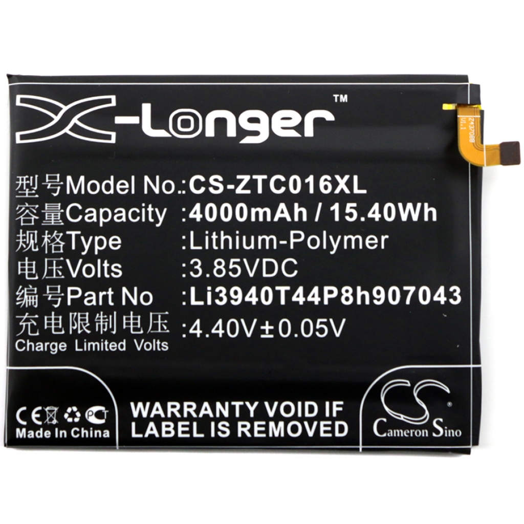Batterier Ersätter Axon Max C2016