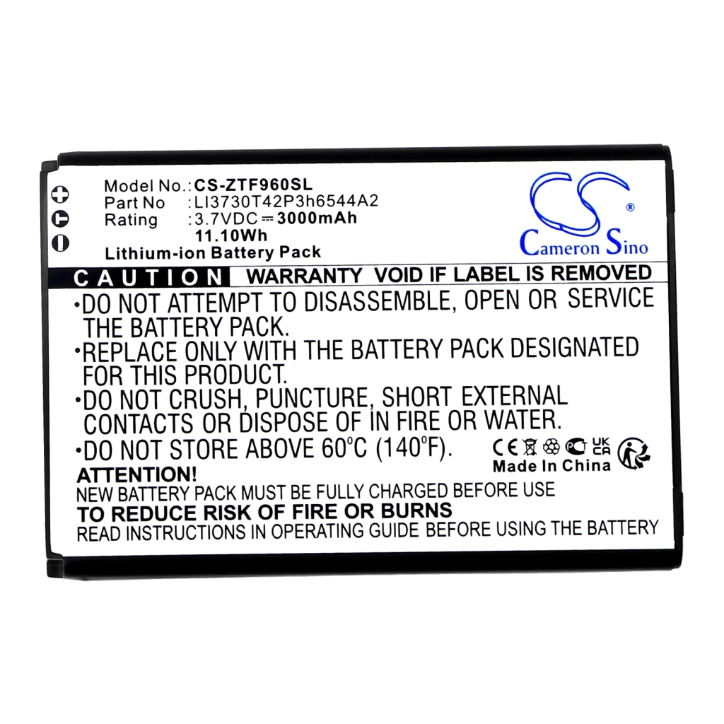 Compatible battery replacement for NET10 LI3730T42P3H6544A2