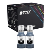 TCTK Bläckpatroner 102 2-pack Svart kompatibel med Epson EcoTank ET-15000 ET-2400 ET-2700 ET-2750 ET-2751 ET-2756 ET-2800 ET-2850 ET-2851 ET-2856 ET-2950 ET-2951 ET-2956 ET-2980, ersätter C13T03R140